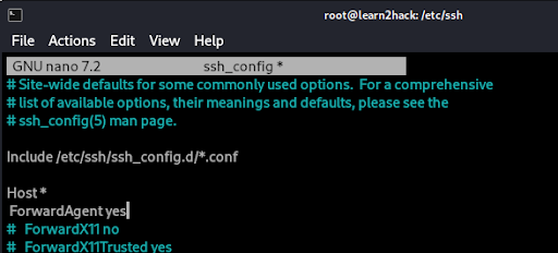agent forwarding